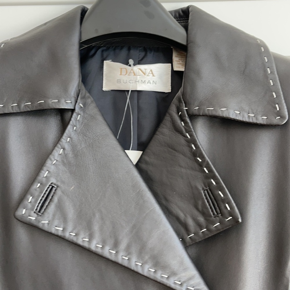 Dana Buchman leather jacket size 4